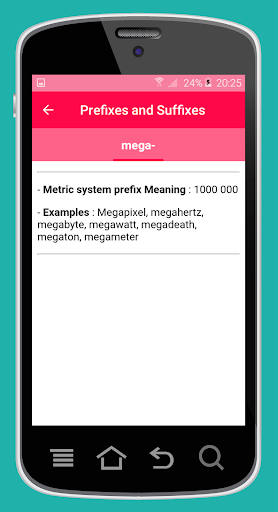 Prefixes and Suffixes and Root