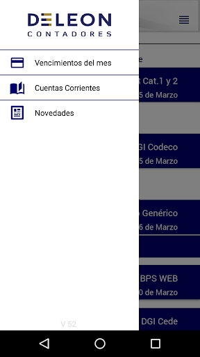 Android application Estudio Contable screenshort