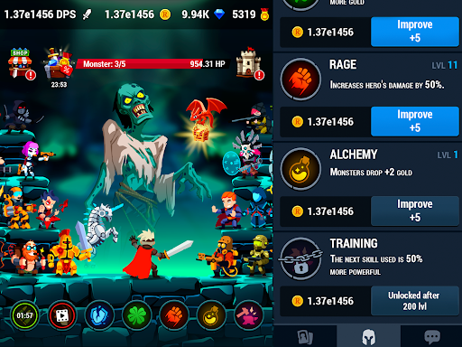 Monster Crush RPG Idle Merge