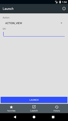 Android application Intent Launcher screenshort