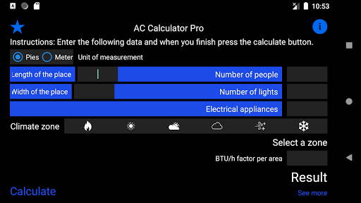 Android application Air conditioner or Heat pump screenshort
