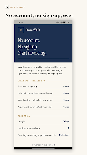 Invoice Vault — скриншот 1