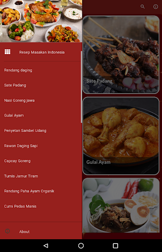 Android application Resep Masakan Indonesia screenshort