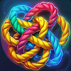 Color Tangled Rope 3D icon
