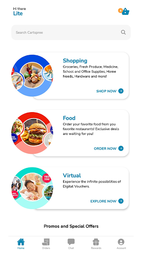 Android application Cartspree Lite screenshort