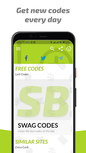 Swaggernaut - Swag Codes Screen 2