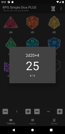 Game screenshot RPG Simple Dice PLUS hack