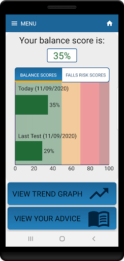 Kinesis Balance - basic Screen 2