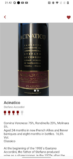 Amarone wine Lexicon Screen 2