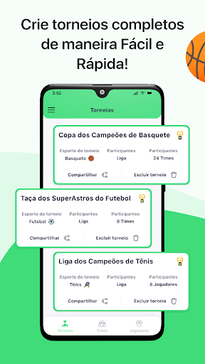 Visualização do aplicativo