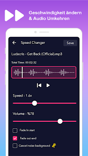 AudioApp: MP3 schneiden & Klin Bildschirmfoto