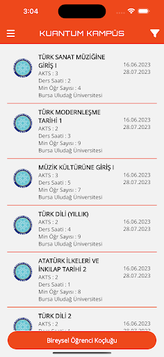 Android application Kuantum Kampüs screenshort