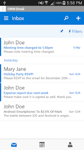 Download OWM for Outlook OWA 2016 Email App (Hack + MOD, Unlocked All Unlimited Everything / VIP ) App 1
