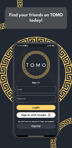 Android application TOMO screenshort
