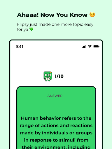 Flipzy Flashcard for Any Topic