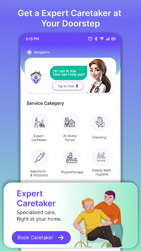 Android application CareAllianz Hospital Home Care screenshort