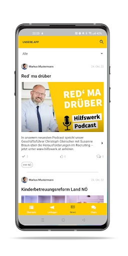 UNSERE.APP Screen 2