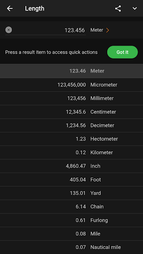 Screenshot of Unit Converter
