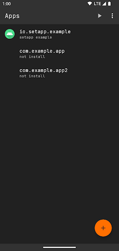 Android application Setapp Real-time Configuration screenshort