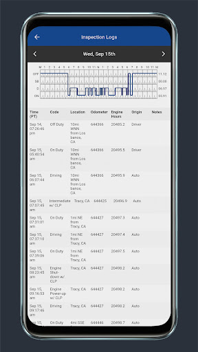 EXTENDED ROAD ELD Screen 2