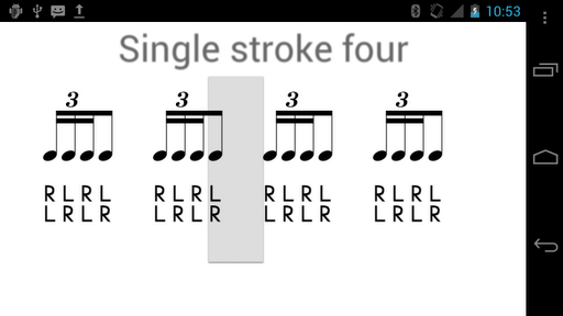 Android application Rude - Drum Rudiment Training screenshort