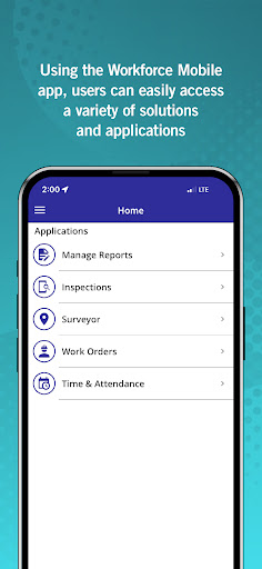 Android application Workforce Mobile screenshort