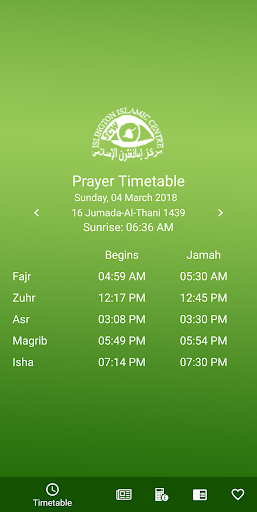 Prayer Time Alrisaalah Masjid