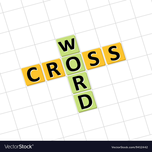 Cross word logo