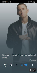 Screenshot 6 Eminem Quotes and Lyrics android
