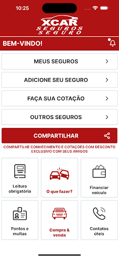 Android application XCAR Corretora de Seguros screenshort