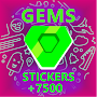 Free Gems Stickers for PK XD