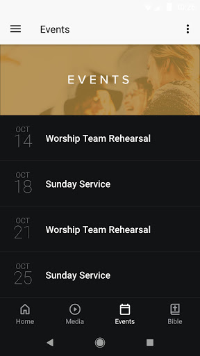Houghton Baptist Church App Screen 3