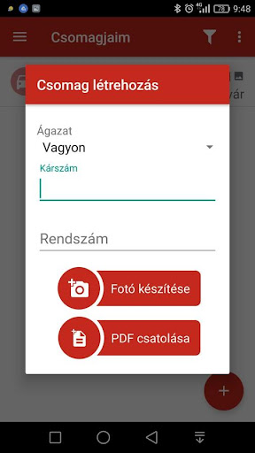 Dokumentum feltöltő Screen 3