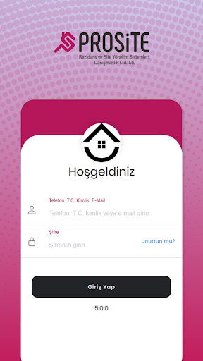 Android application PROSİTE SİTE YÖNETİM screenshort