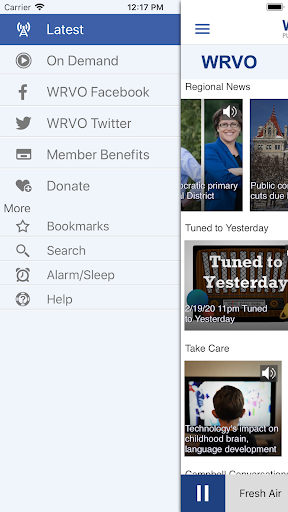 WRVO Public Media App Screen 3