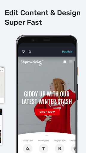 Build a Website - Online Store Screen 2