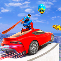 Superhero Mega Ramp Games - Racing Mega Ramp