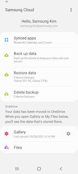 Samsung Cloud for Wear OS screenshot 2