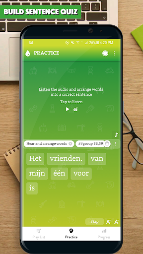 Dutch Sentence Master Screen 2