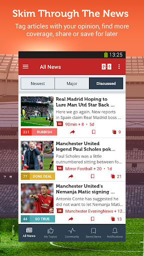 Unofficial Man United News Screenshot 3 - AppWisp.com