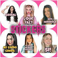 Stickers de chicas tiktokers