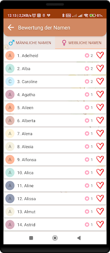 Namenfinder für Kinder Screen 2