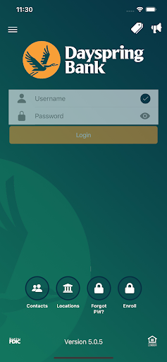 Android application Dayspring Bank screenshort