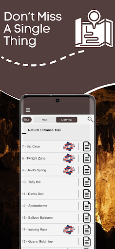 Screenshot of Carlsbad Caverns Audio Guide