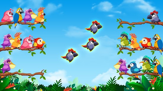 Bird Sort: Color Puzzle Game Screenshot