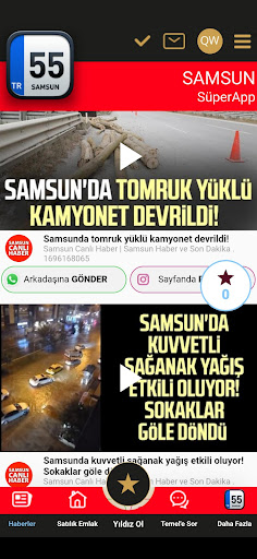 Android application Samsun Şehir App screenshort