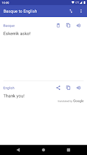 Basque to English Translator