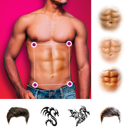Six Pack Abs -Hair Style Photo logo