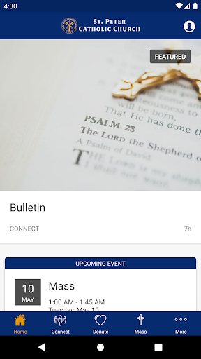 Android application SaintPeterJC screenshort