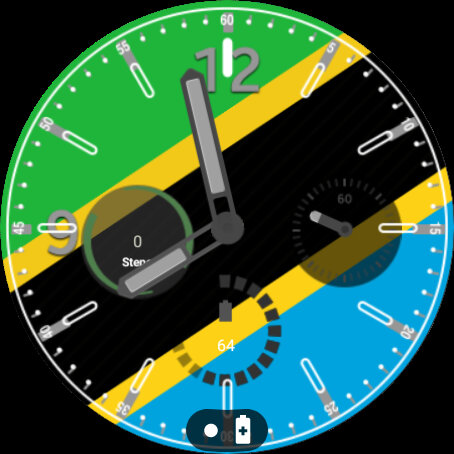 Tanzania Flag Watchface Screen 2
